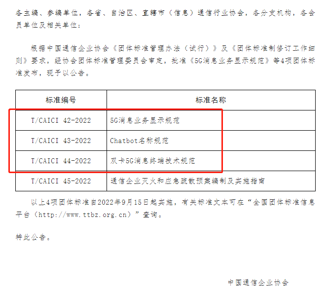 新知达人, 亿美软通参与编制,《5G消息业务显示规范》等团标正式发布