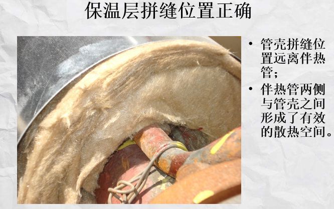 2 金属保护层的施工61水平管道纵向接缝宜布置在水平中心线上,下45