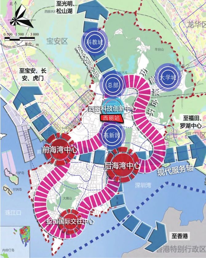 城市中心區綜合交通樞紐規劃策略以深圳市西麗高鐵站為例