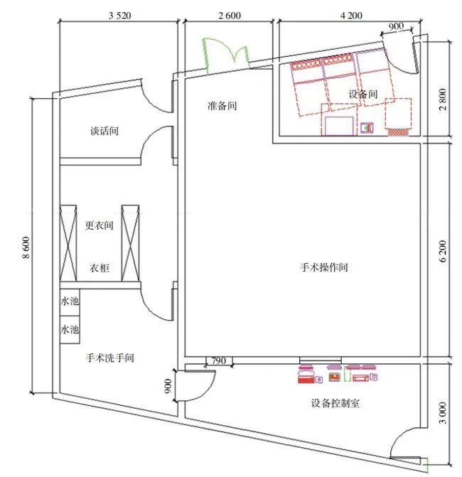 导管室布局图图片