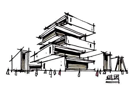 手绘基本功:线条与体块透视_建筑手绘-商业新知