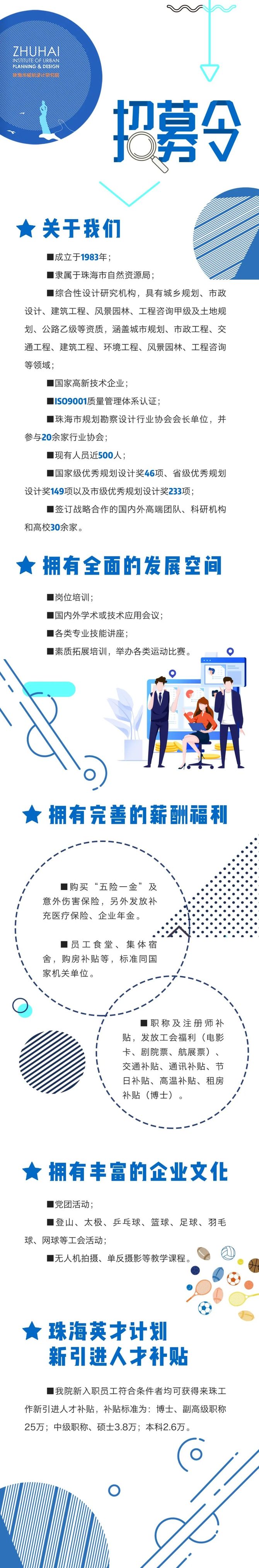 新知达人, 企业招聘 | 珠海市规划设计研究院规划设计分院招聘启事