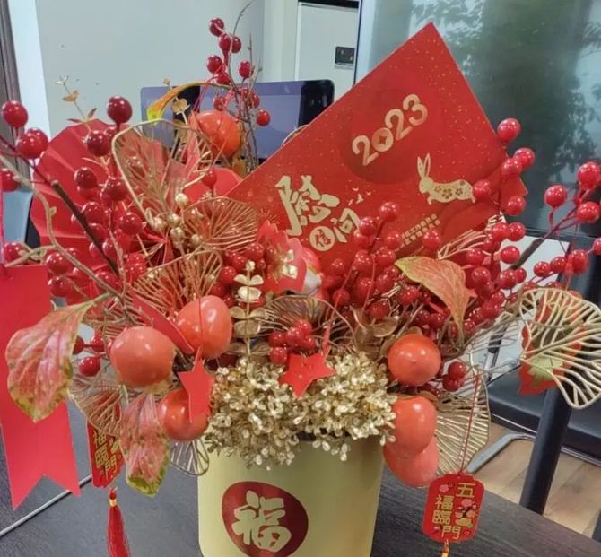 新知达人, 新春送祝福 情暖企业心