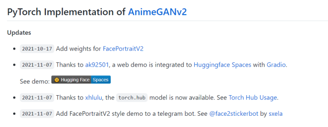 新知达人, 动漫风格迁移AnimeGANv2，发布线上运行Demo