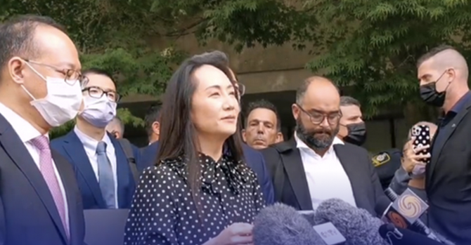 加拿大这党派公开发文孟晚舟本就不该被拘禁