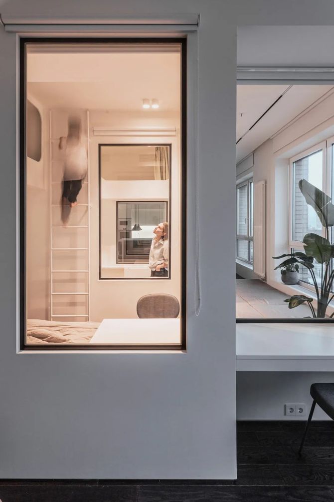 新知达人, 二胎家庭的100㎡,室内开窗,有个性!