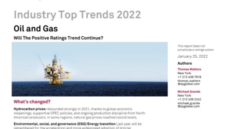 2022年石油和天然气行业趋势