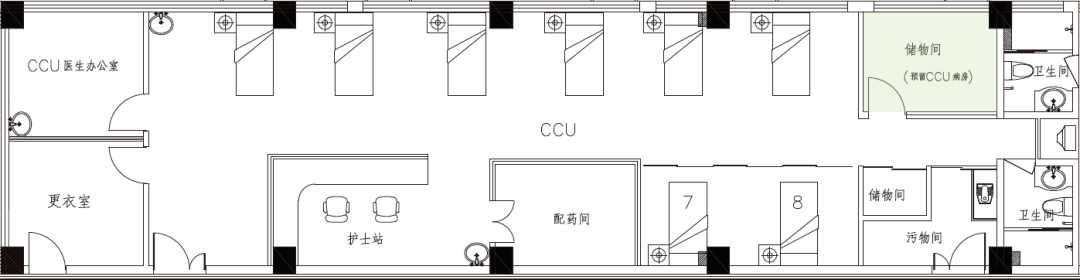 抢救室平面图图片