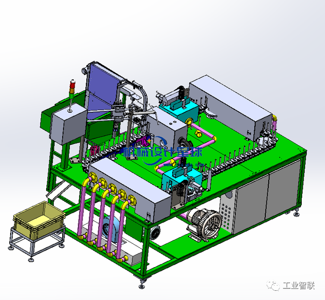 自動焊管機三維模型3d圖紙焊管機非標設備自動化設備免費下載