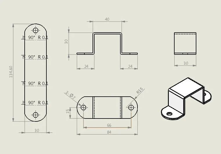 实例学习solidworks钣金展开的过程