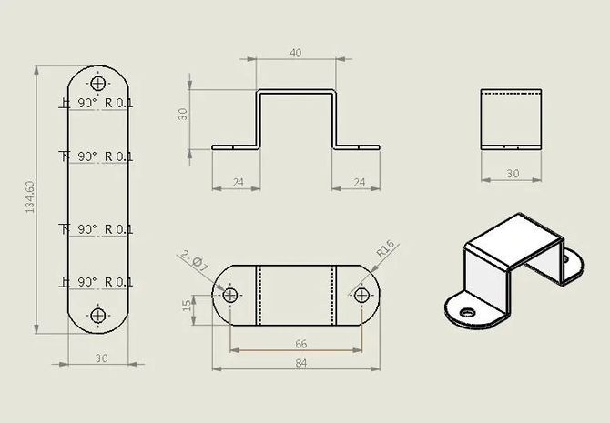 实例学习solidworks钣金展开的过程