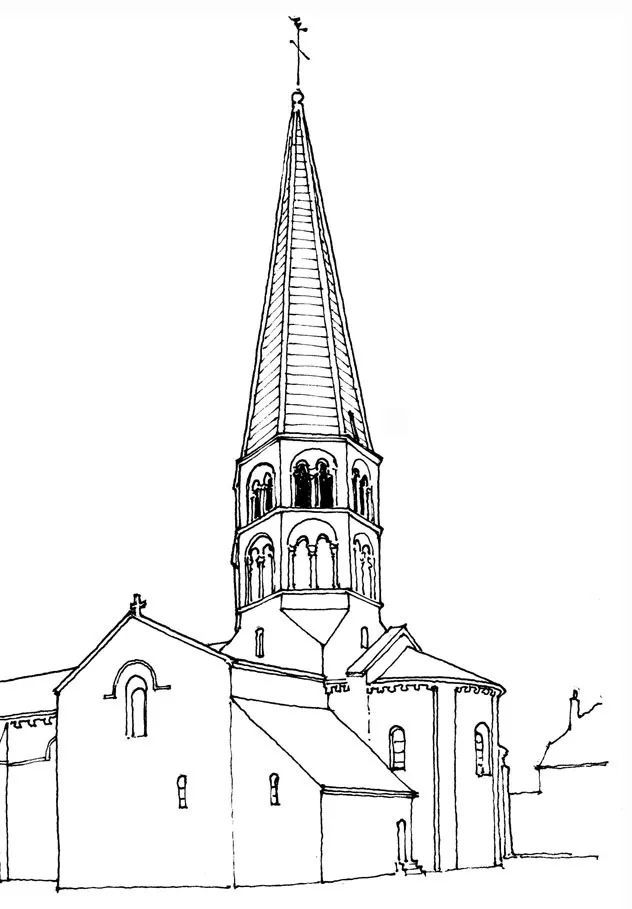 手绘基本功建筑线描概括训练持续版