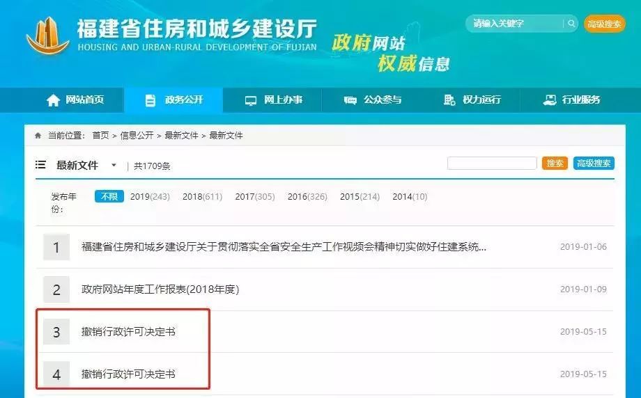 新知图谱, 实地核查,威力有多大?20家建企、30项资质全被撤了!