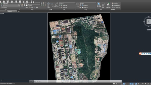 如何在CAD中将卫星影像插入到正确的位置