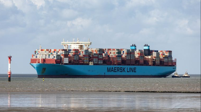 集装箱船"mumbai maersk(imo 9780471 mmsi 219039000 建于 2018