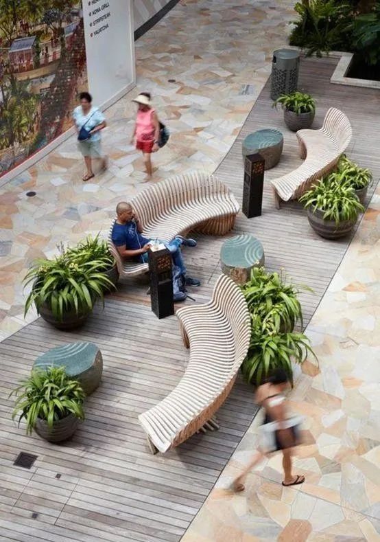 【空间设计】购物中心休息区这样设计——才能让顾客更喜欢停留!