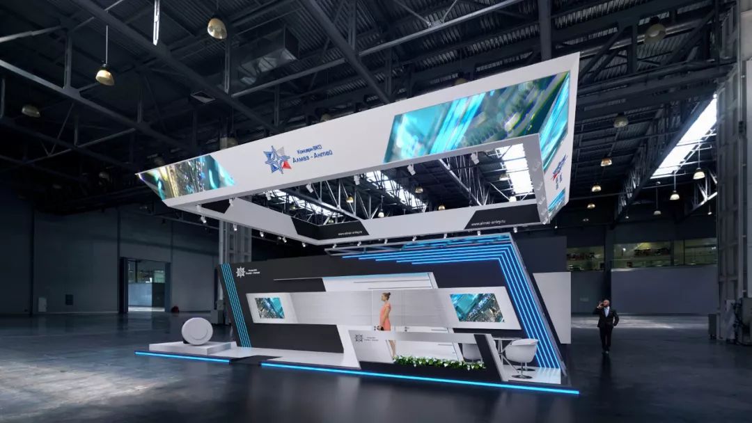 早安灵感|8套"科技感"展台空间创意设计_vr设计云课堂-商业新知