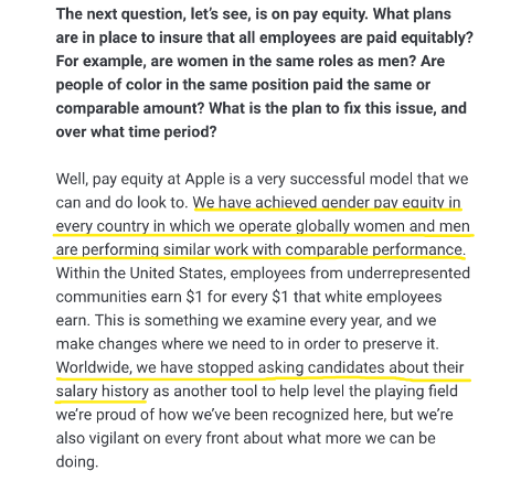 新知达人, 苹果允许公开讨论工资，薪酬保密风向会变吗？