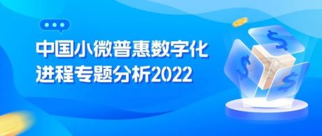 2022年中国小微普惠数字化进程专题分析