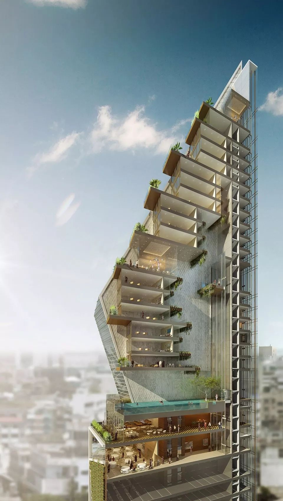 全球已建成超高层建筑前十名中一半由他们设计kpf设计的10个超高层