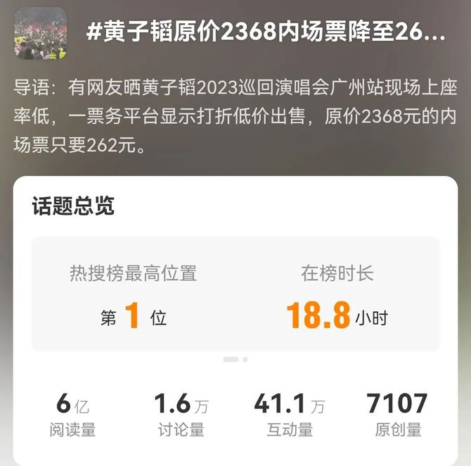 音乐先声, 黄子韬演唱会门票“打骨折”，流量们为什么卖不动了？