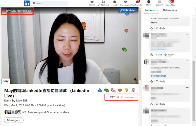 linkedin直播(linkedin live 终于来啦!_may说领英-商业新知