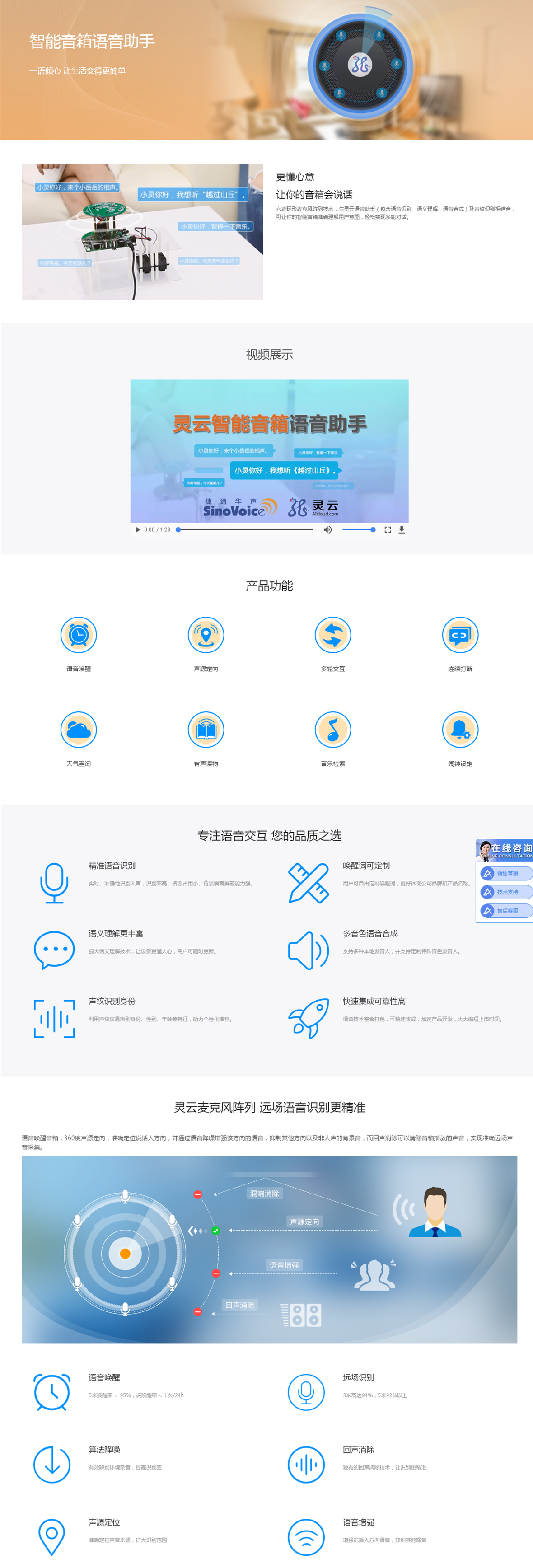 企服商城, 智能音箱语音助手,灵云