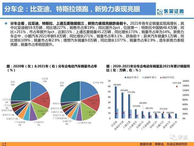 2021年电动车行业数据总结电动化趋势明确国内锂电龙头崛起