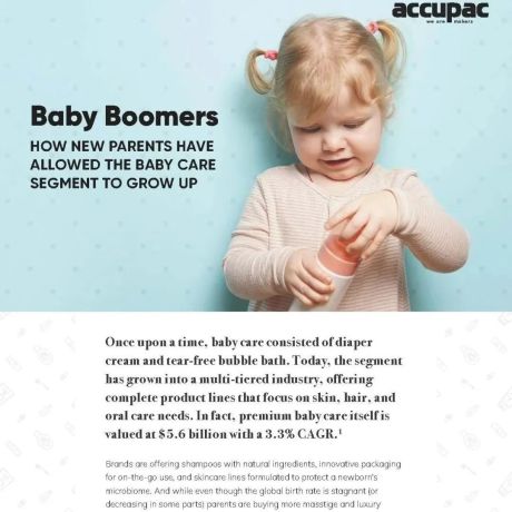 Accupac：婴儿潮世代推动婴幼儿护理市场蓬勃发展
