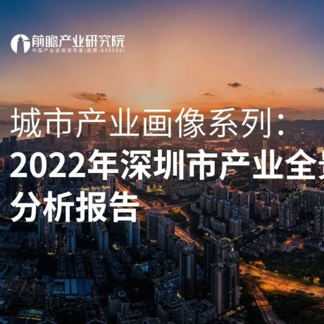 城市产业画像系列：2022年深圳市产业全景分析报告
