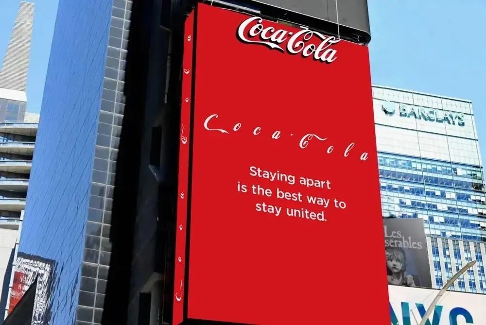 可口可乐疫情广告图片