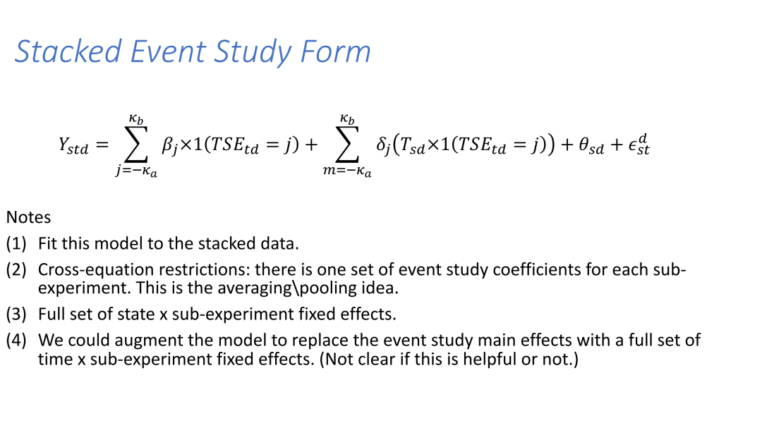 DID相关前沿问题“政策交错执行+堆叠DID+事件研究”, 附完整slides_计量经济圈商业新知