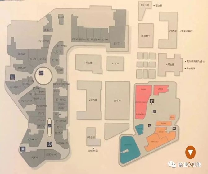 购物中心街区商业平面图汇总