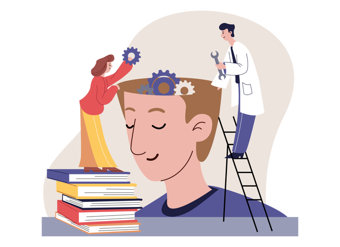 忘吃药的晓公子, 『ppt素材』 心理健康插图 | 我没有痊愈,只是与你