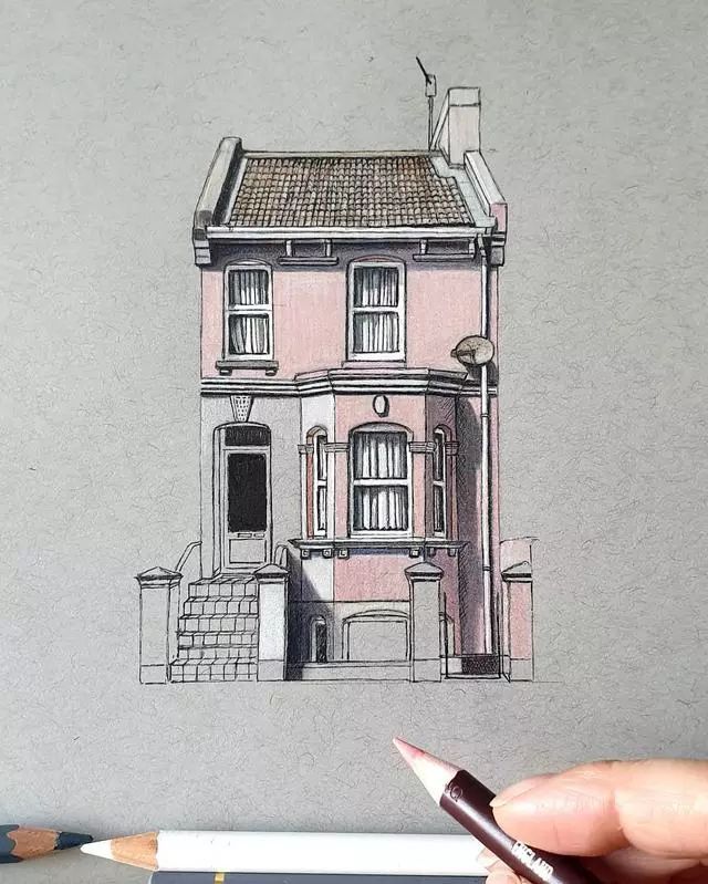 彩铅建筑手绘值得收藏