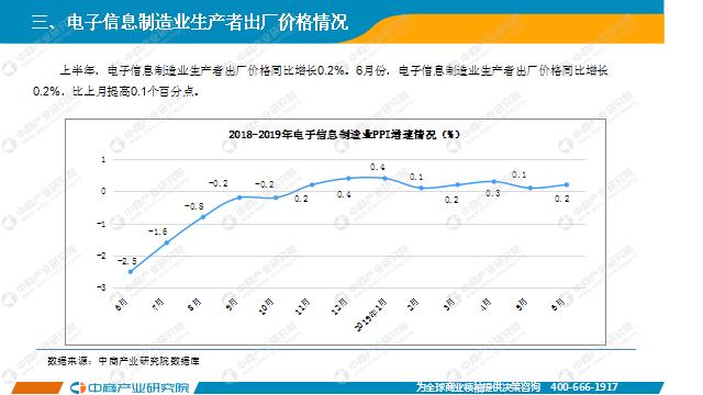 新知图谱, 2019年上半年中国电子信息制造业运行报告