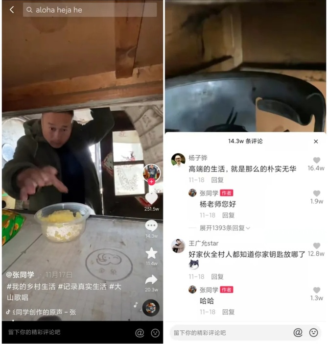 新知达人, 7天涨粉300万,被称为“写实版李子柒”,抖音「张同学」为何走红?