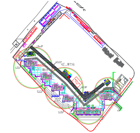 基礎及 5 層以下時場地平面佈置1施工場地平面佈置安排4.