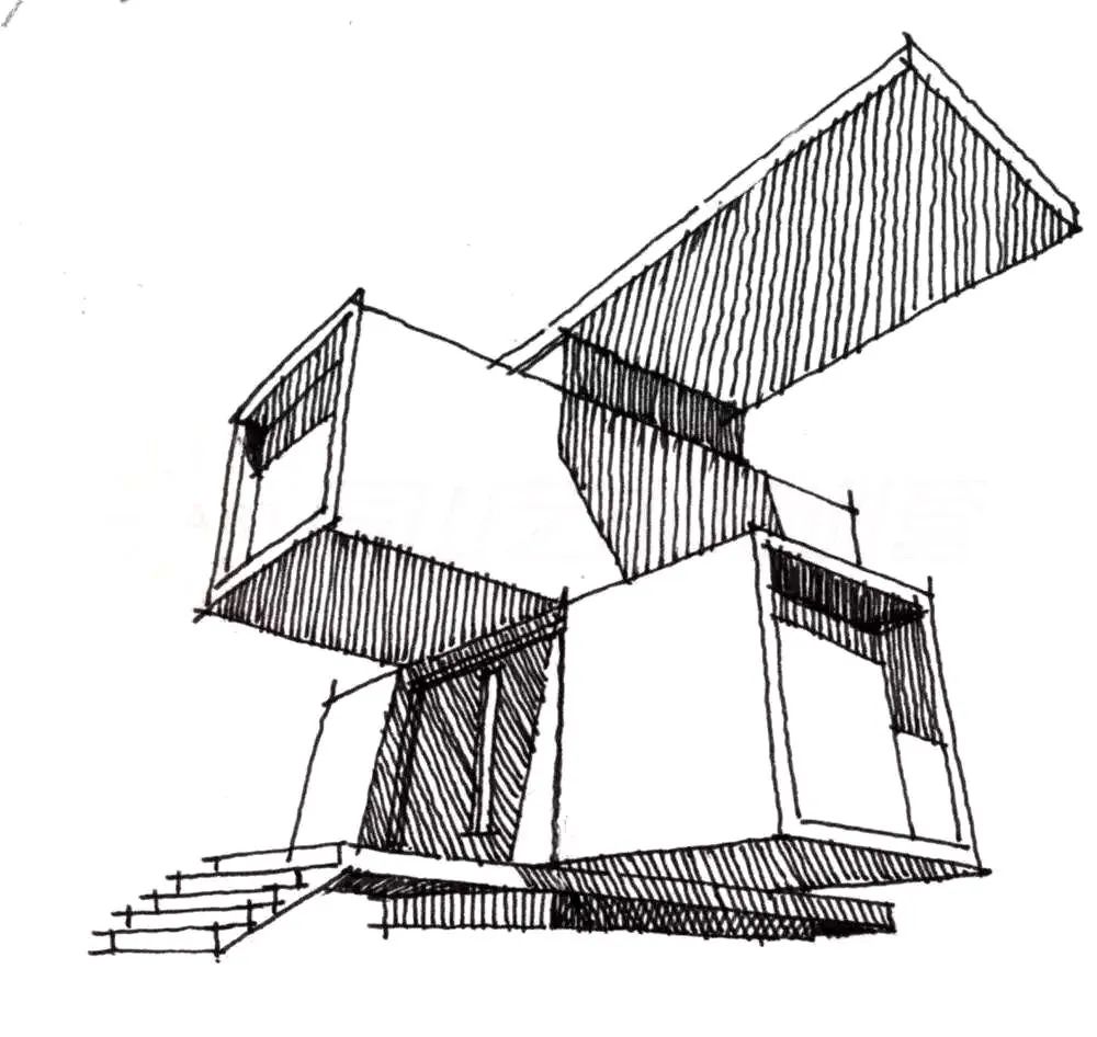 建筑手绘, 手绘基本功:体块训练