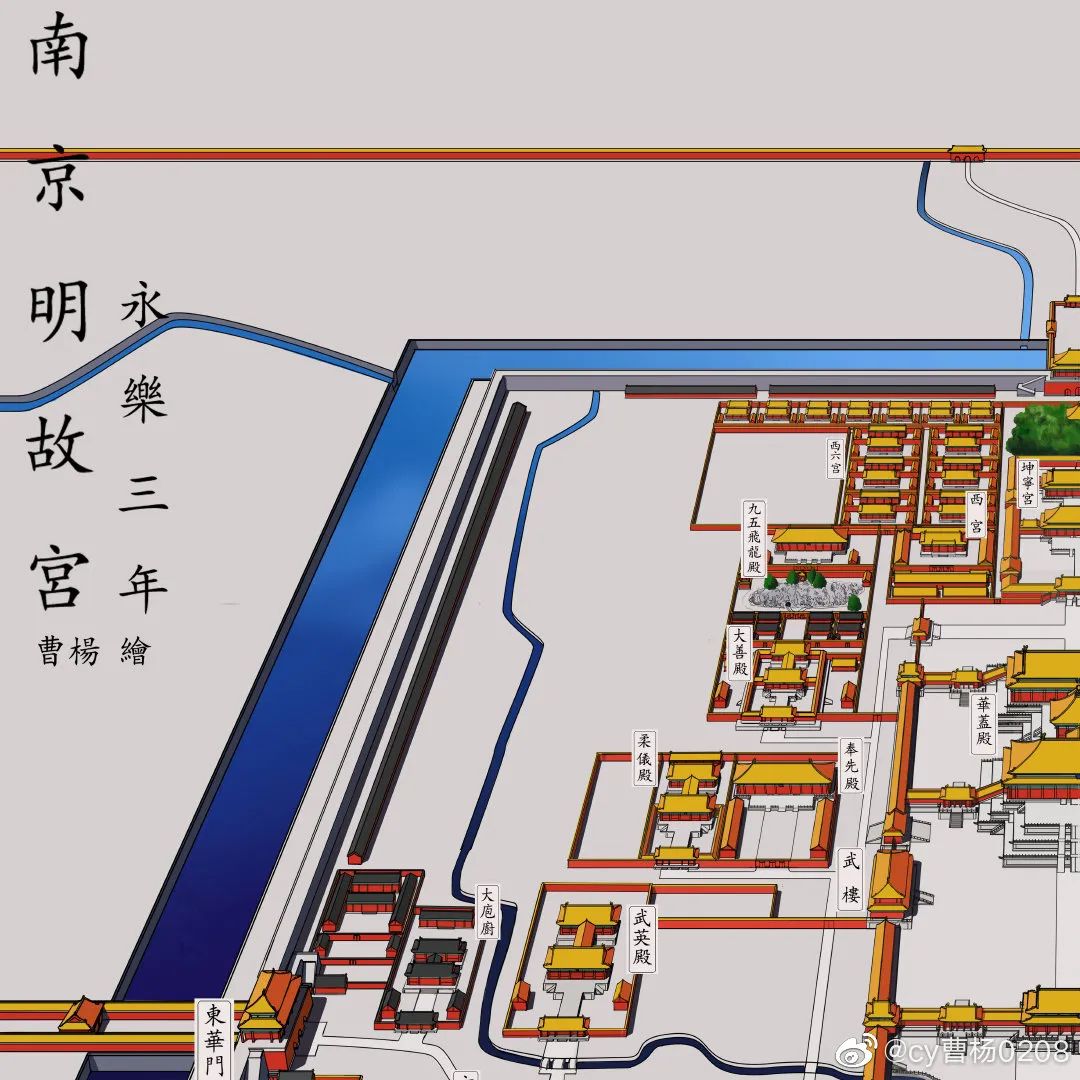明朝京城平面图图片