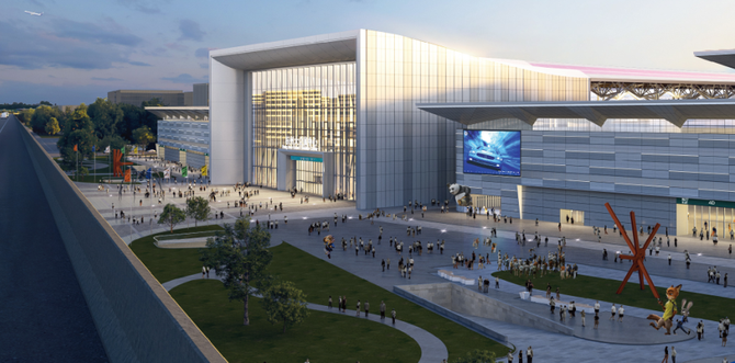 杭州大会展中心两大展厅双结顶项目迈入新阶段