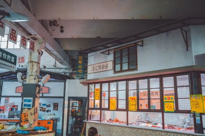 杭州復古港風菜市場設計火了穿越回80年代