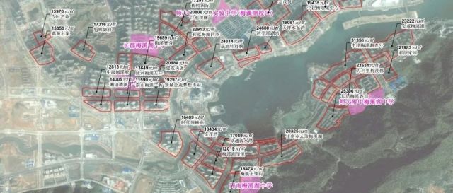 长沙市初中配套入学小区空间分布（2023年）