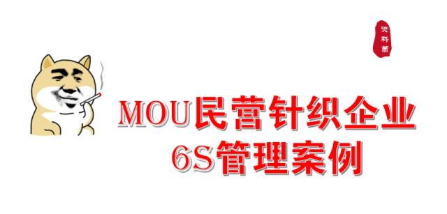MOU民营针织企业6S管理案例