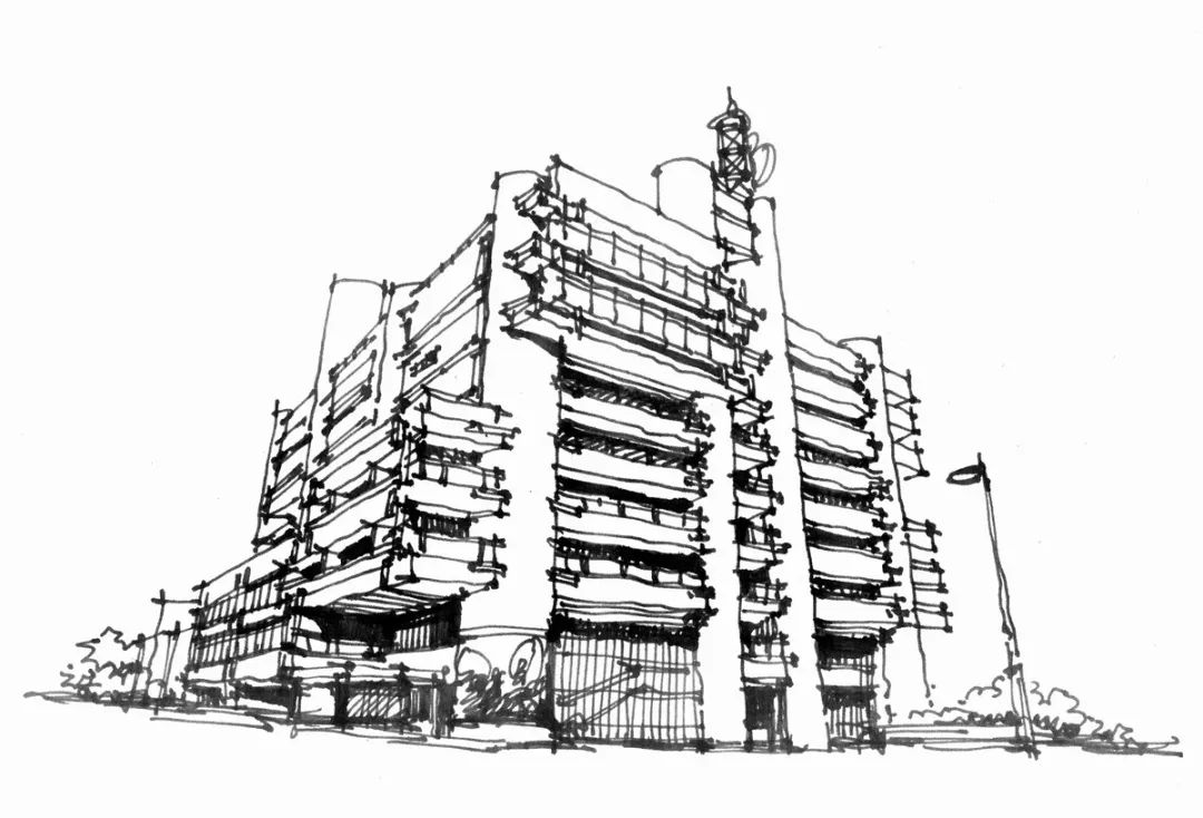 学建筑史-画建筑(外国近现代部分)_建筑手绘-商业新知