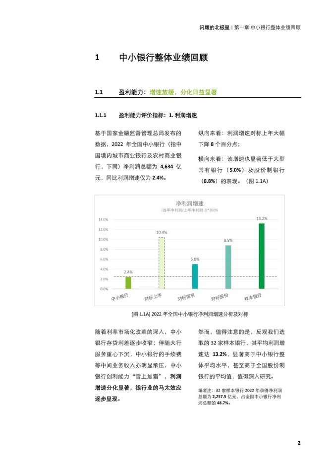 数据观, 闪耀的北极星——从第四张报表，再观中小银行转型之路