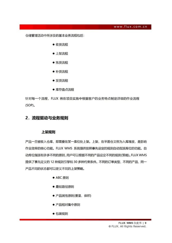 智能交通技术, 仓储管理系统白皮书